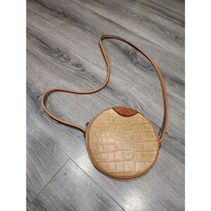 RARE Faux Croc Embossed Round Patricia Nash Crossbody Bag